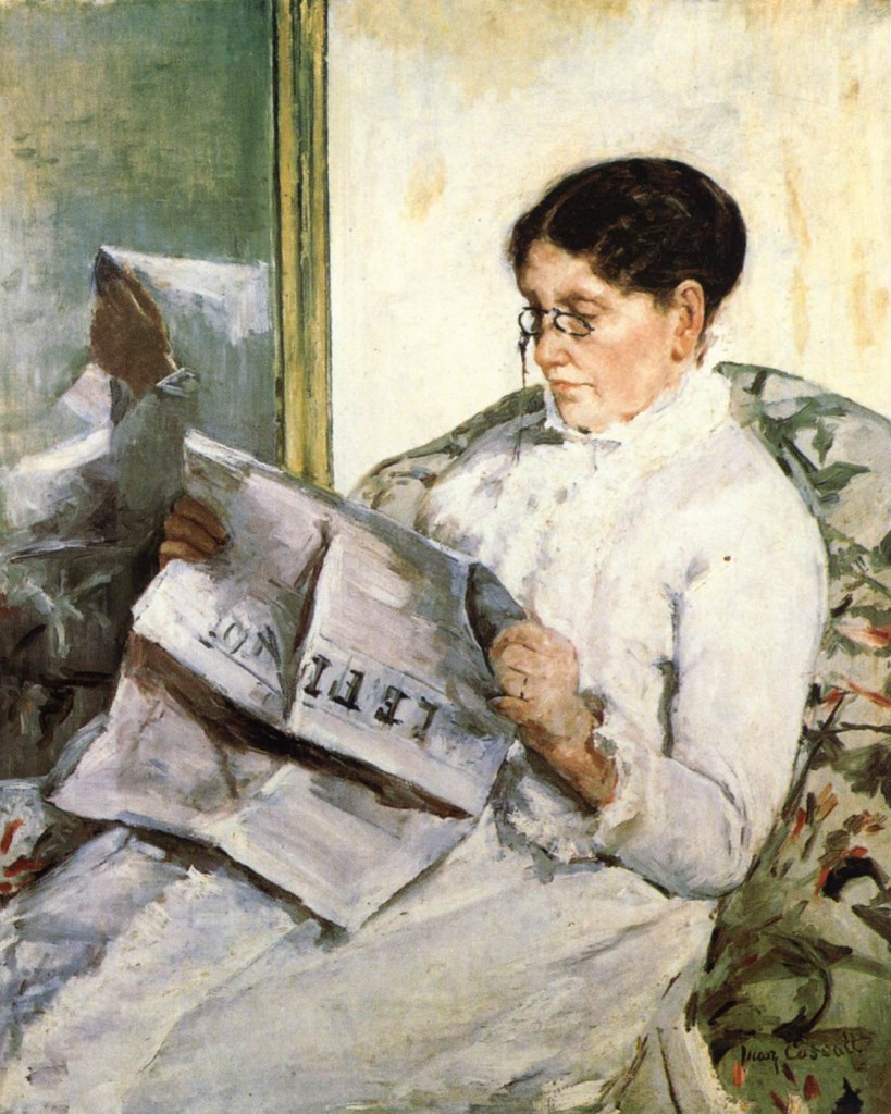 "Leggendo Le Figaro", 1883