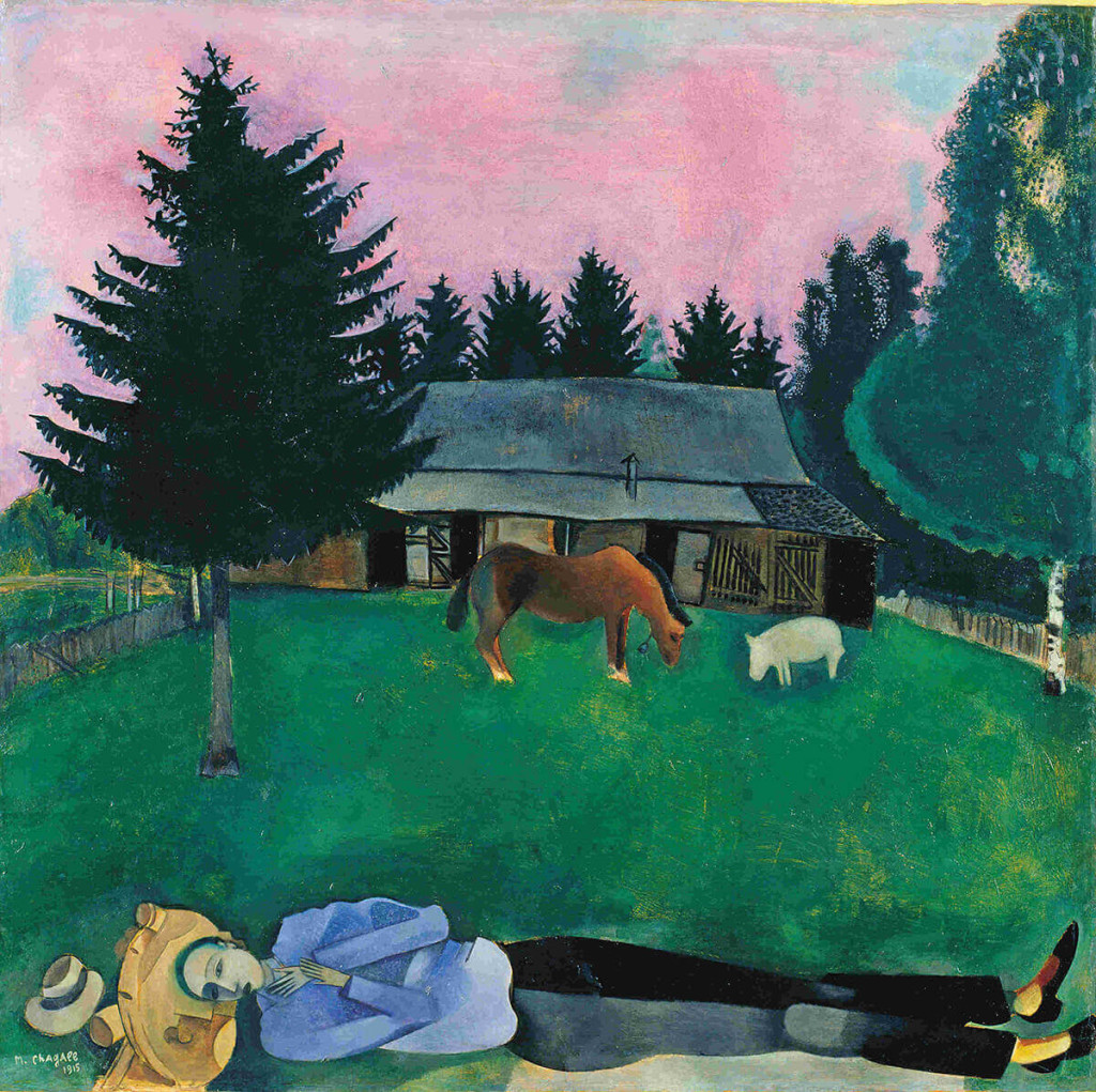 "Il poeta sdraiato", 1915.