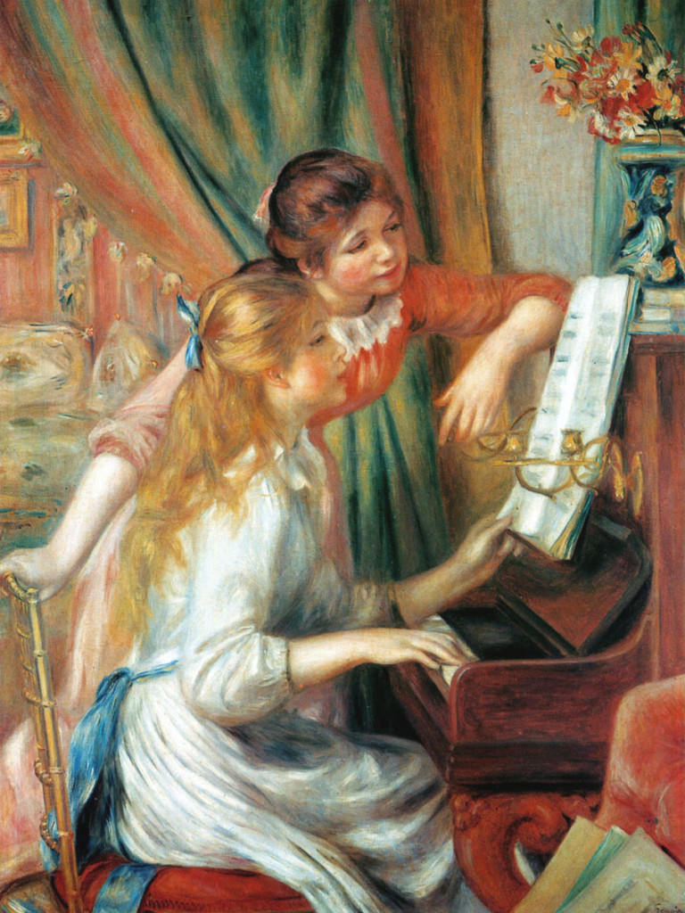 "Fanciulle al piano", 1889.