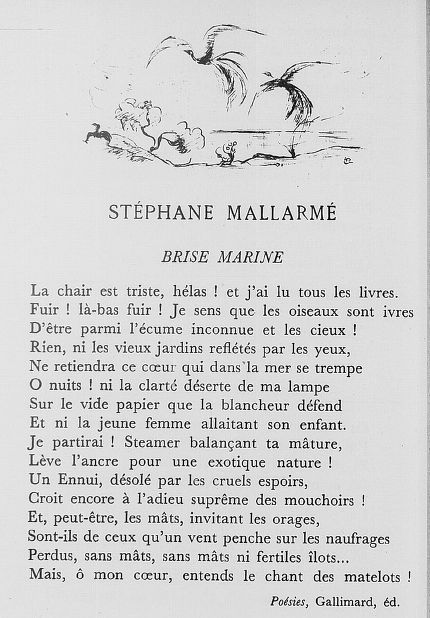 "Brise Marine" di Stèphane Mallarmè.
